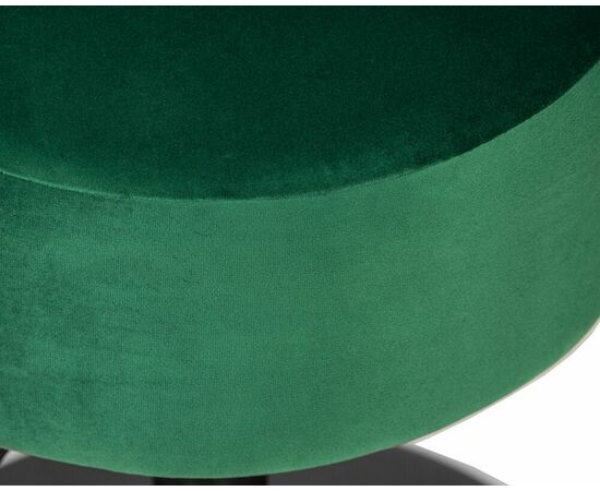 Пуф DOBRIN DANNY BLACK, зеленый велюр (MJ9-88), Вариант: зеленый велюр (MJ9-88), изображение 3 | Интернет магазин мебели и декора LifeDekor