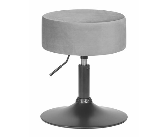 Пуф DOBRIN DANNY BLACK, серый велюр (MJ9-75), Вариант: серый велюр (MJ9-75) | Интернет магазин мебели и декора LifeDekor