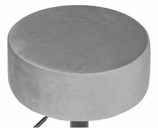 Пуф DOBRIN DANNY BLACK, серый велюр (MJ9-75), Вариант: серый велюр (MJ9-75), изображение 2 | Интернет магазин мебели и декора LifeDekor