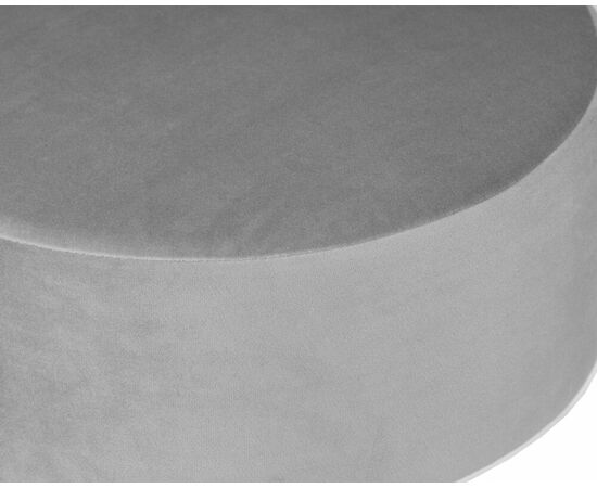 Пуф DOBRIN DANNY BLACK, серый велюр (MJ9-75), Вариант: серый велюр (MJ9-75), изображение 3 | Интернет магазин мебели и декора LifeDekor