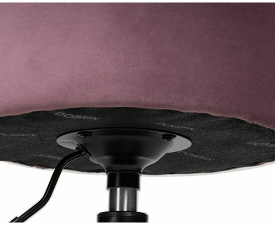 Пуф DOBRIN DANNY BLACK, пудрово-сиреневый велюр (MJ9-52), Вариант: пудрово-сиреневый велюр (MJ9-52), изображение 3 | Интернет магазин мебели и декора LifeDekor