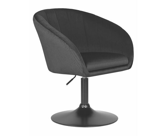 Кресло дизайнерское DOBRIN EDISON BLACK, черный велюр (1922-21), Вариант: черный велюр (1922-21), изображение 2 | Интернет магазин мебели и декора LifeDekor