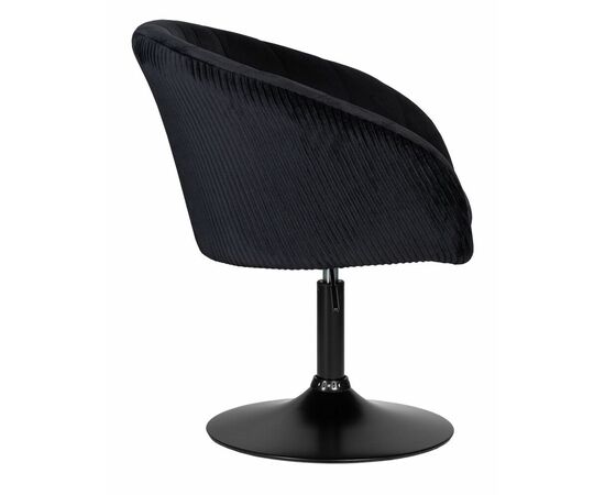 Кресло дизайнерское DOBRIN EDISON BLACK, черный велюр (1922-21), Вариант: черный велюр (1922-21), изображение 3 | Интернет магазин мебели и декора LifeDekor