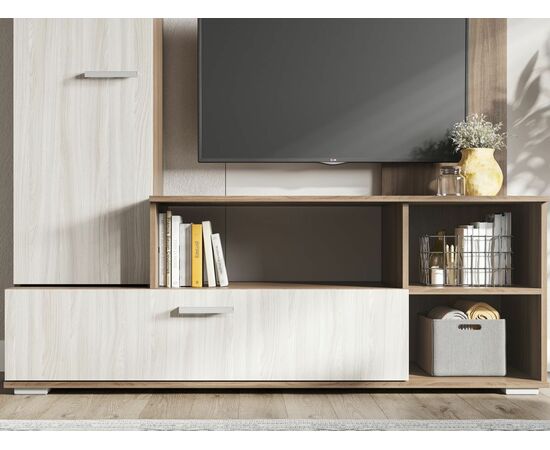 Стенка «Лима», шимо светлый/шимо темный, изображение 3 | Интернет магазин мебели и декора LifeDekor