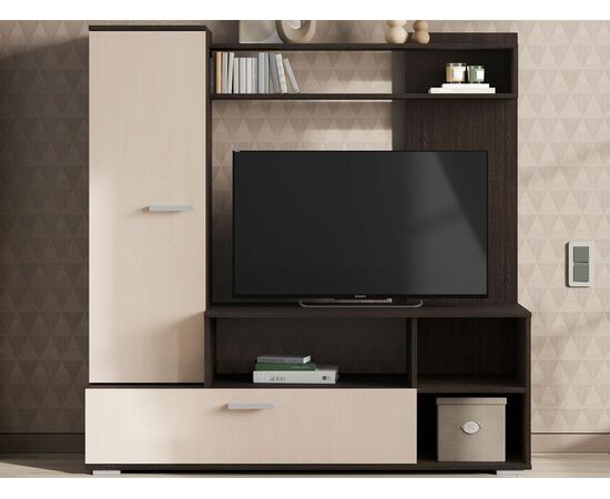 Стенка «Лима», дуб белфорт/венге, изображение 2 | Интернет магазин мебели и декора LifeDekor