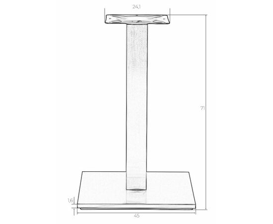 Подстолье обеденное DOBRIN DEBRA, изображение 5 | Интернет магазин мебели и декора LifeDekor