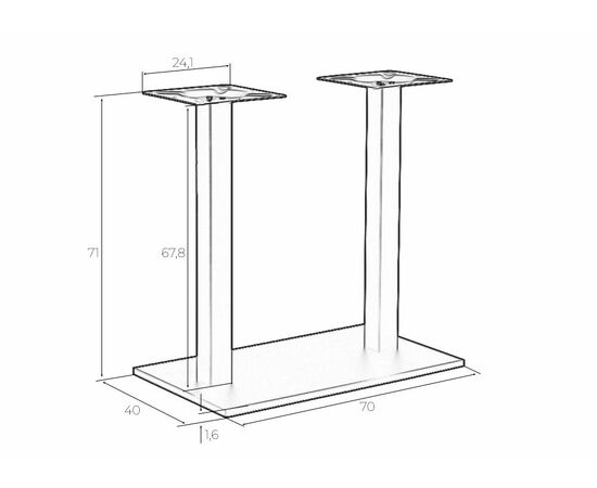 Подстолье обеденное DOBRIN EDWARD, изображение 6 | Интернет магазин мебели и декора LifeDekor