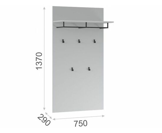 Прихожая «Йорк», Белый/белый глянец, изображение 4 | Интернет магазин мебели и декора LifeDekor