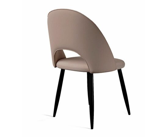 Стул DikLine 283 поворотный C43 капучино, ножки черные, изображение 3 | Интернет магазин мебели и декора LifeDekor