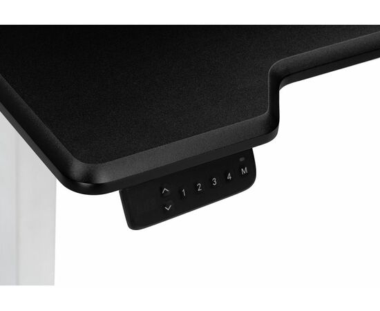 Компьютерный стол Маркос с механизмом подъема 120х75х75 черная шагрень / белый, изображение 6 | Интернет магазин мебели и декора LifeDekor