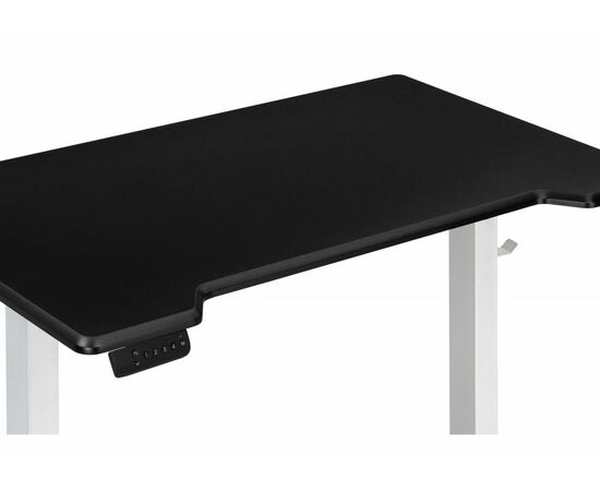 Компьютерный стол Маркос с механизмом подъема 120х75х75 черная шагрень / белый, изображение 7 | Интернет магазин мебели и декора LifeDekor