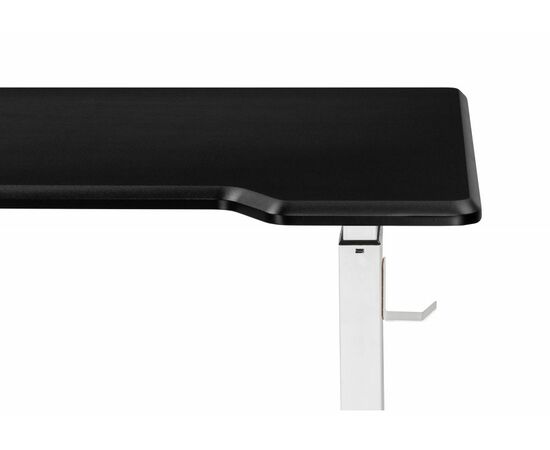 Компьютерный стол Маркос с механизмом подъема 120х75х75 черная шагрень / белый, изображение 8 | Интернет магазин мебели и декора LifeDekor