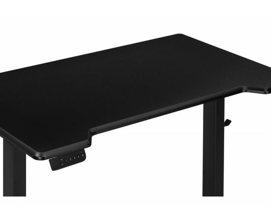 Компьютерный стол Маркос с механизмом подъема 120х75х75 черный /шагрень черная, изображение 3 | Интернет магазин мебели и декора LifeDekor