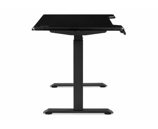 Компьютерный стол Маркос с механизмом подъема 120х75х75 черный /шагрень черная, изображение 8 | Интернет магазин мебели и декора LifeDekor