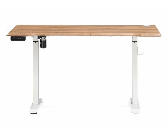 Компьютерный стол Маркос с механизмом подъема 140х80х75 белый / вотан дуб, изображение 3 | Интернет магазин мебели и декора LifeDekor