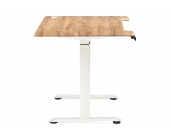 Компьютерный стол Маркос с механизмом подъема 140х80х75 белый / вотан дуб, изображение 5 | Интернет магазин мебели и декора LifeDekor