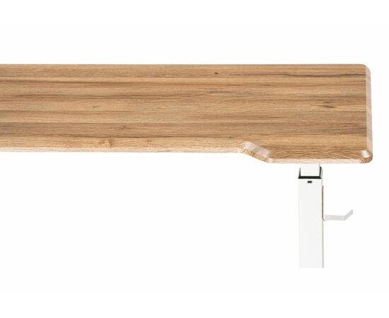 Компьютерный стол Маркос с механизмом подъема 140х80х75 белый / вотан дуб, изображение 8 | Интернет магазин мебели и декора LifeDekor