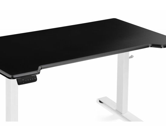 Компьютерный стол Маркос с механизмом подъема 140х80х75 черная шагрень / белый, изображение 6 | Интернет магазин мебели и декора LifeDekor