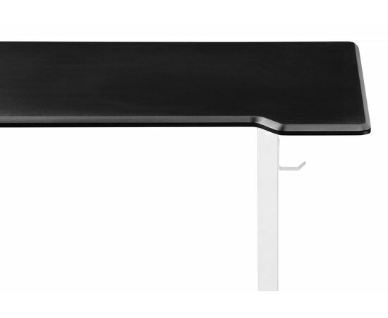 Компьютерный стол Маркос с механизмом подъема 140х80х75 черная шагрень / белый, изображение 8 | Интернет магазин мебели и декора LifeDekor