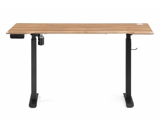 Компьютерный стол Маркос с механизмом подъема 140х80х75 дуб вотан / черный, изображение 3 | Интернет магазин мебели и декора LifeDekor