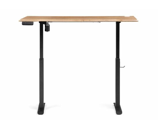 Компьютерный стол Маркос с механизмом подъема 140х80х75 дуб вотан / черный, изображение 4 | Интернет магазин мебели и декора LifeDekor