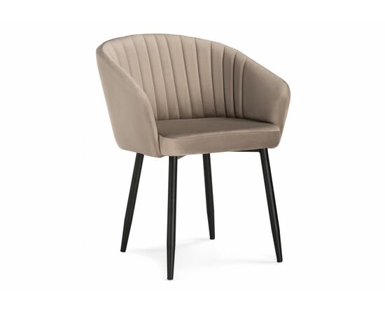 Стул на металлокаркасе Корсо бежевое / черное | Интернет магазин мебели и декора LifeDekor