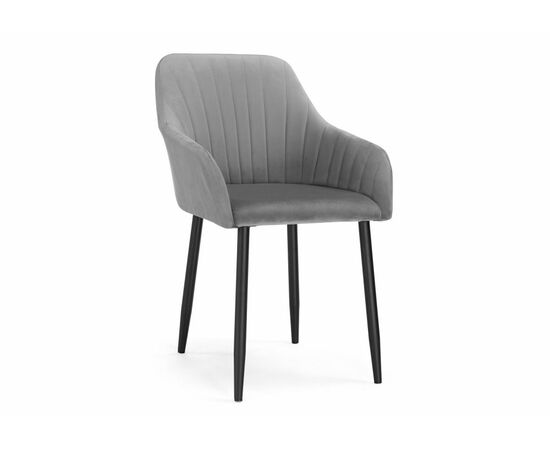 Стул на металлокаркасе Слэм темно-серое / черное | Интернет магазин мебели и декора LifeDekor