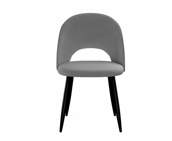 Стул DikLine 283 поворотный C56 серый, ножки черные, изображение 3 | Интернет магазин мебели и декора LifeDekor