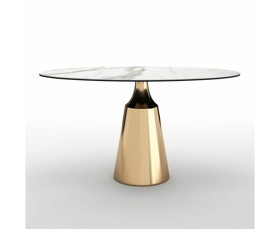 Стол овальный Lucas 160, керамика матовая, белая | Интернет магазин мебели и декора LifeDekor