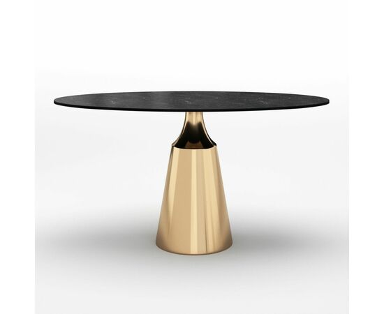 Стол овальный Lucas 160, керамика матовая, черная | Интернет магазин мебели и декора LifeDekor