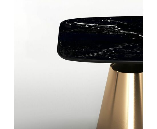 Стол овальный Lucas 200, керамика глянцевая, черная, изображение 3 | Интернет магазин мебели и декора LifeDekor