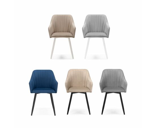 Стул на металлокаркасе Слэм темно-серое / черное, изображение 2 | Интернет магазин мебели и декора LifeDekor