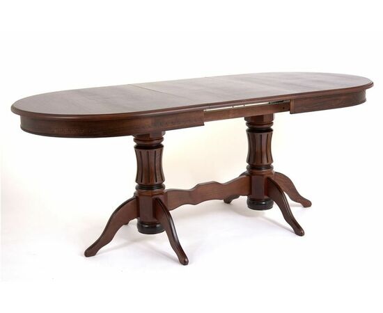 Стол овальный "Милорд-150" (90х150х200 / темный орех/патина темная), изображение 2 | Интернет магазин мебели и декора LifeDekor