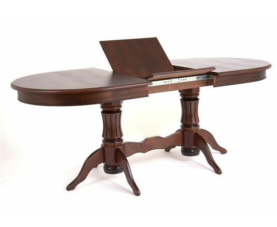 Стол овальный "Милорд-150" (90х150х200 / темный орех/патина темная), изображение 3 | Интернет магазин мебели и декора LifeDekor