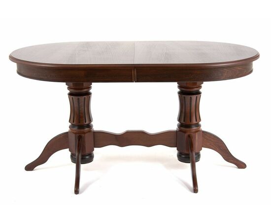 Стол овальный "Милорд-150" (90х150х200 / темный орех/патина темная), изображение 4 | Интернет магазин мебели и декора LifeDekor