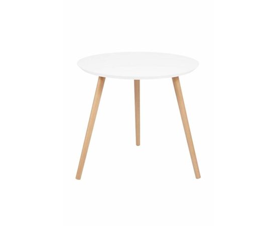 Стол журнальный "Омега 2" (Белый / Натуральный / без шпона), изображение 3 | Интернет магазин мебели и декора LifeDekor