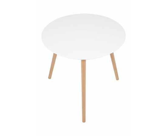 Стол журнальный "Омега 1" (Белый / Натуральный / без шпона), изображение 2 | Интернет магазин мебели и декора LifeDekor