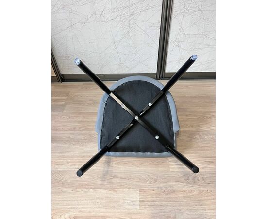 Стул Kristian серый, кожа, изображение 4 | Интернет магазин мебели и декора LifeDekor