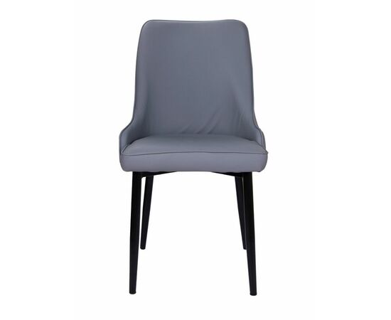 Стул Kristian серый, кожа | Интернет магазин мебели и декора LifeDekor