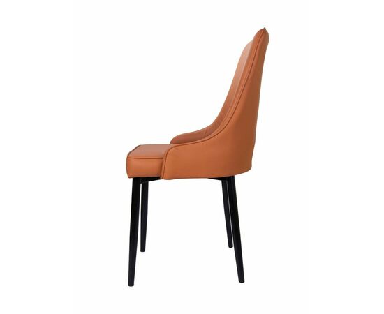 Стул Kristian коричневый, кожа, изображение 2 | Интернет магазин мебели и декора LifeDekor