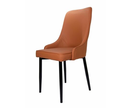 Стул Kristian коричневый, кожа | Интернет магазин мебели и декора LifeDekor