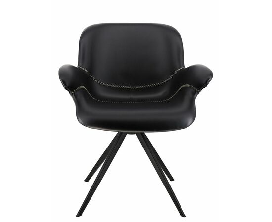 Обеденное кресло Everprof Aurora Экокожа Черный, изображение 2 | Интернет магазин мебели и декора LifeDekor