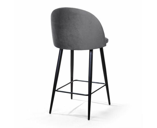 Стул полубарный Thomas, бархат серый 27, изображение 6 | Интернет магазин мебели и декора LifeDekor