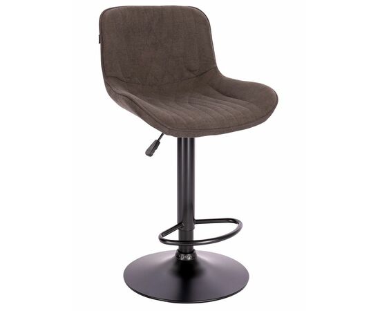 Барный стул Everprof Grace Black Ткань Темно-коричневый | Интернет магазин мебели и декора LifeDekor