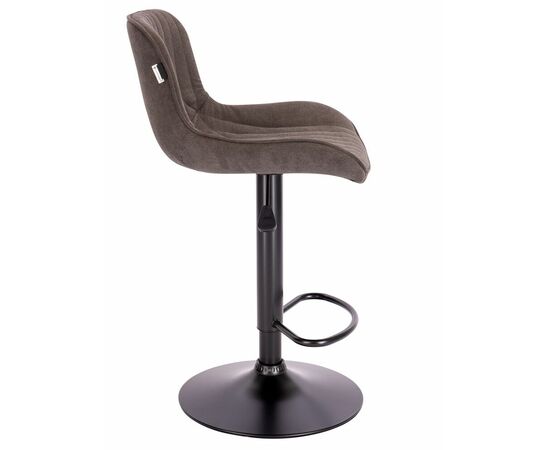 Барный стул Everprof Grace Black Ткань Темно-коричневый, изображение 2 | Интернет магазин мебели и декора LifeDekor