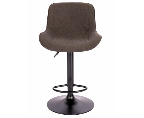 Барный стул Everprof Grace Black Ткань Темно-коричневый, изображение 3 | Интернет магазин мебели и декора LifeDekor