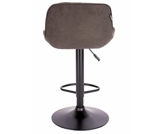 Барный стул Everprof Grace Black Ткань Темно-коричневый, изображение 4 | Интернет магазин мебели и декора LifeDekor