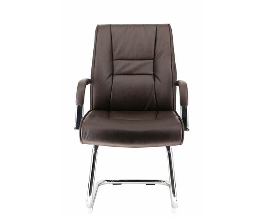 Кресло для посетителей Everprof Kent CF Экокожа Коричневый, изображение 3 | Интернет магазин мебели и декора LifeDekor