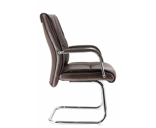 Кресло для посетителей Everprof Kent CF Экокожа Коричневый, изображение 2 | Интернет магазин мебели и декора LifeDekor