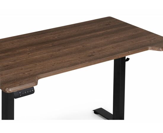 Компьютерный стол Маркос с механизмом подъема 140х80х75 черный / кантри орех, изображение 6 | Интернет магазин мебели и декора LifeDekor